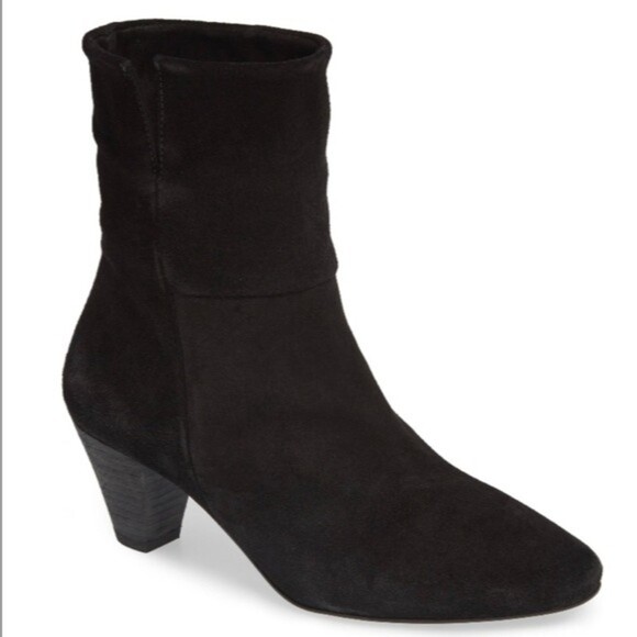 Free People Adella Suede Mid Calf Ankle Booties Size 10